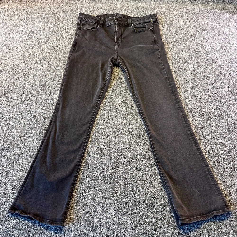 American Eagle Outfitters Next Level Stretch Jeans Womens 16 Black Denim Bootcut